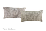 Salt and Pepper Black Cowhide Pillow 12x22 #A51987 by Hudson Hides