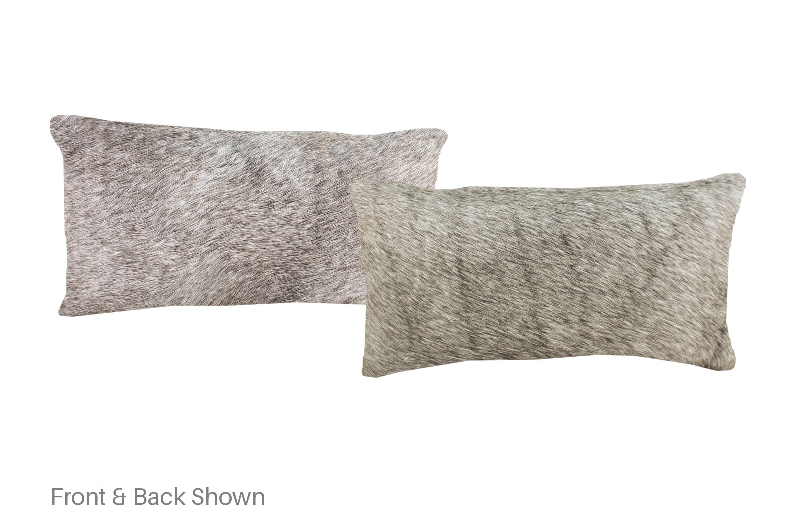 Salt and Pepper Black Cowhide Pillow #A51987