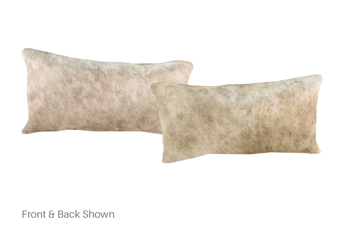 Champagne Cowhide Pillow #A51988