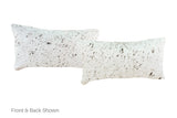 Salt and Pepper Black Cowhide Pillow 12x22 #A51989 by Hudson Hides