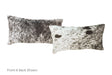 Salt and Pepper Black Cowhide Pillow 12x22 #A51990 by Hudson Hides