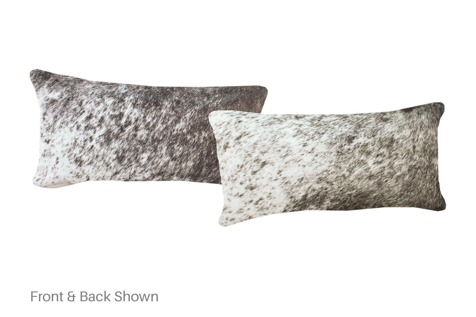 Salt and Pepper Black Cowhide Pillow #A51991