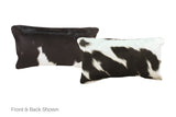 Black and White Cowhide Pillow 12x22 #A52012 by Hudson Hides