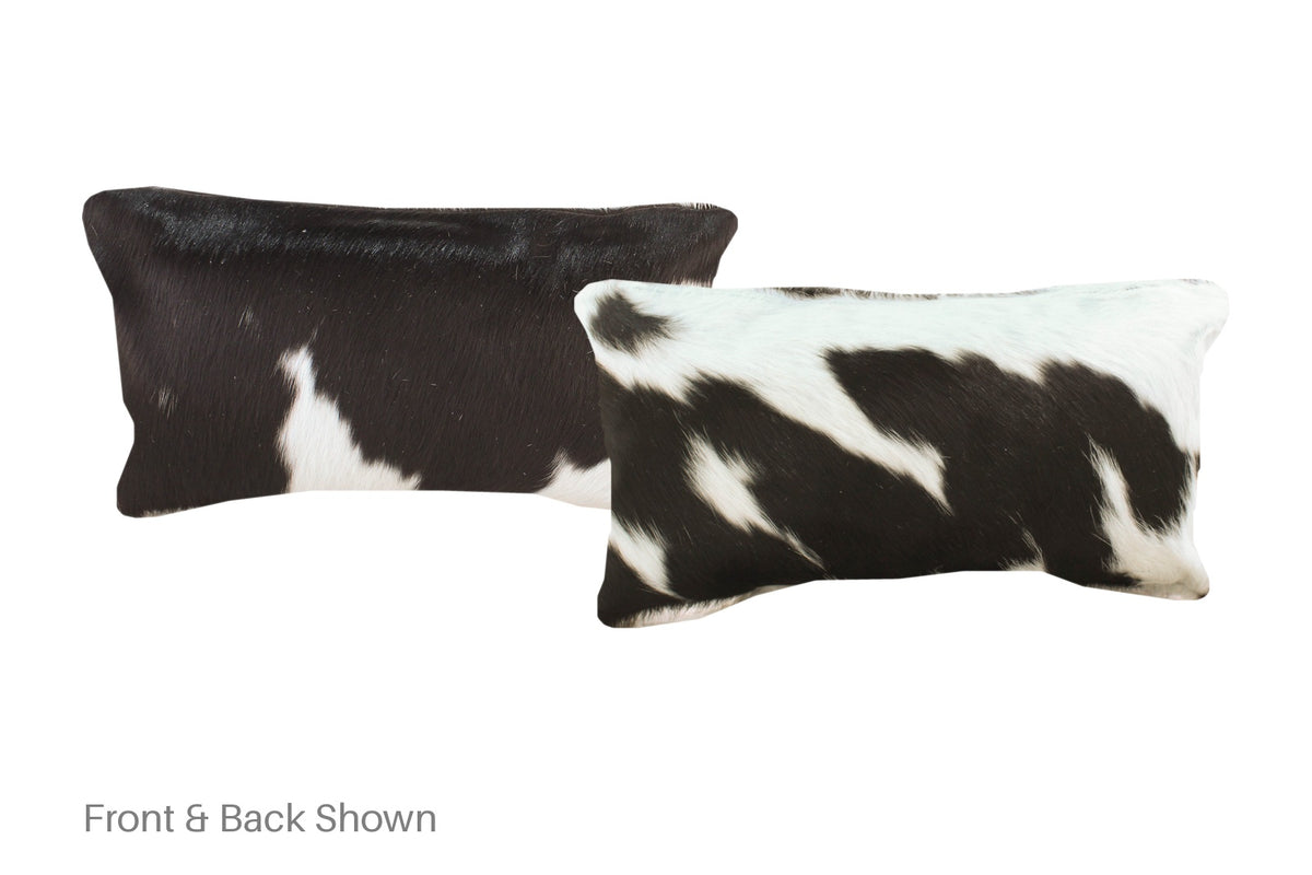 Black and White Cowhide Pillow #A52012