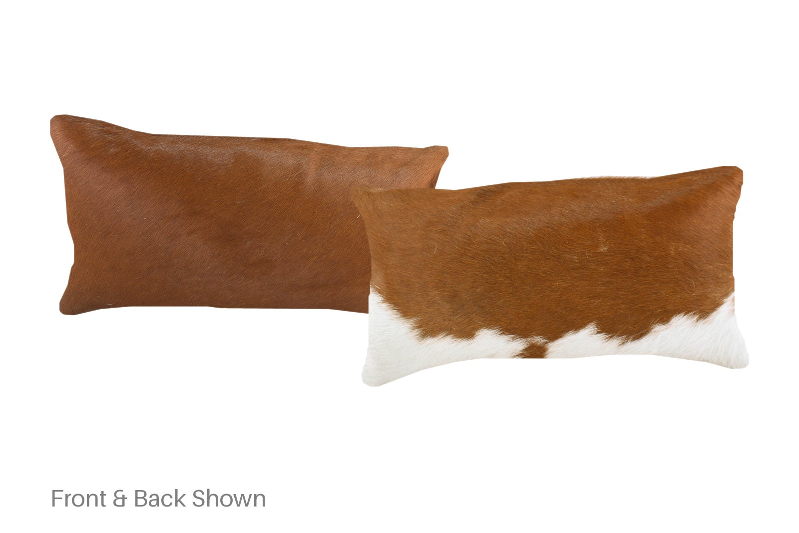 Brown and White Cowhide Pillow #A52015