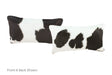 Black and White Cowhide Pillow 12x22 #A52017 by Hudson Hides