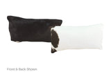 Black and White Cowhide Pillow 12x22 #A52019 by Hudson Hides