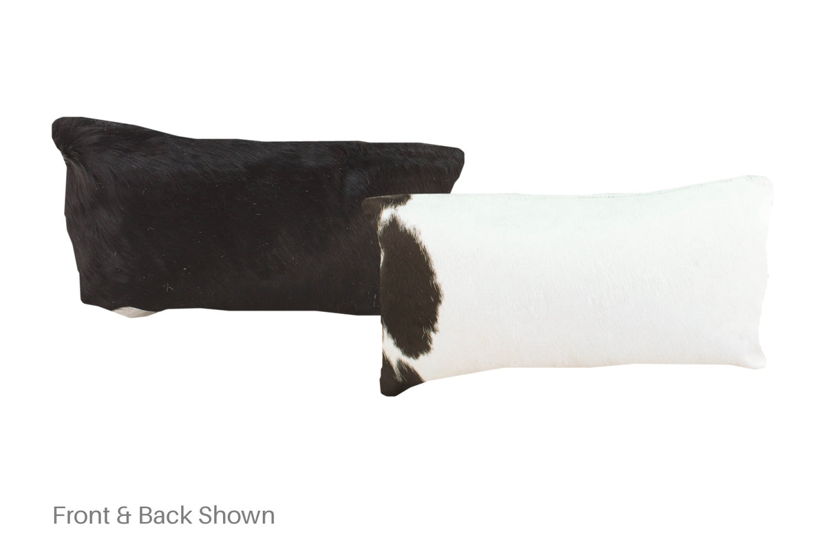 Black and White Cowhide Pillow #A52019