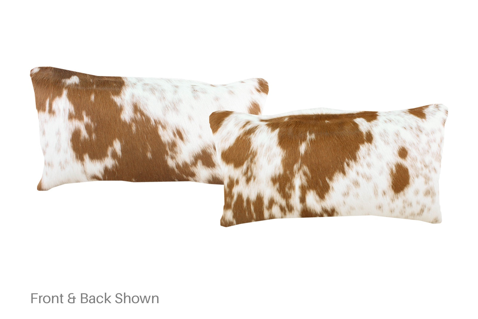 Brown and White Cowhide Pillow #A52021