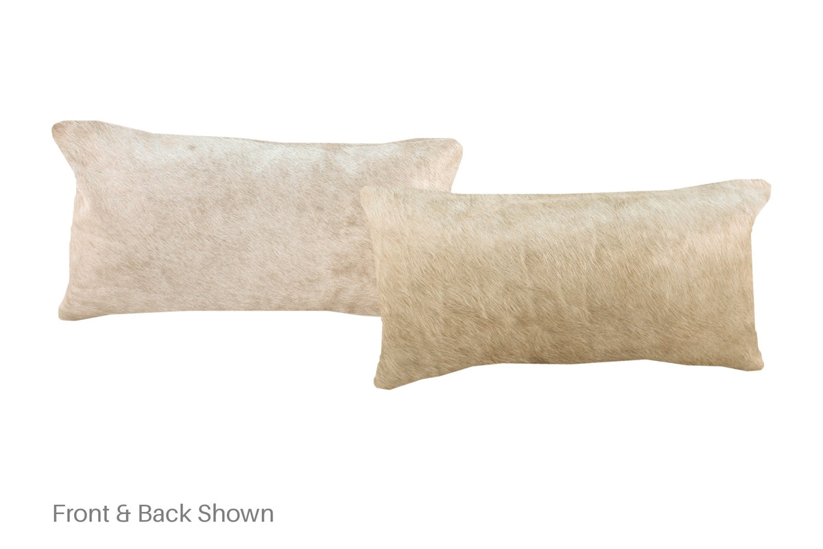 Champagne Cowhide Pillow #A52022