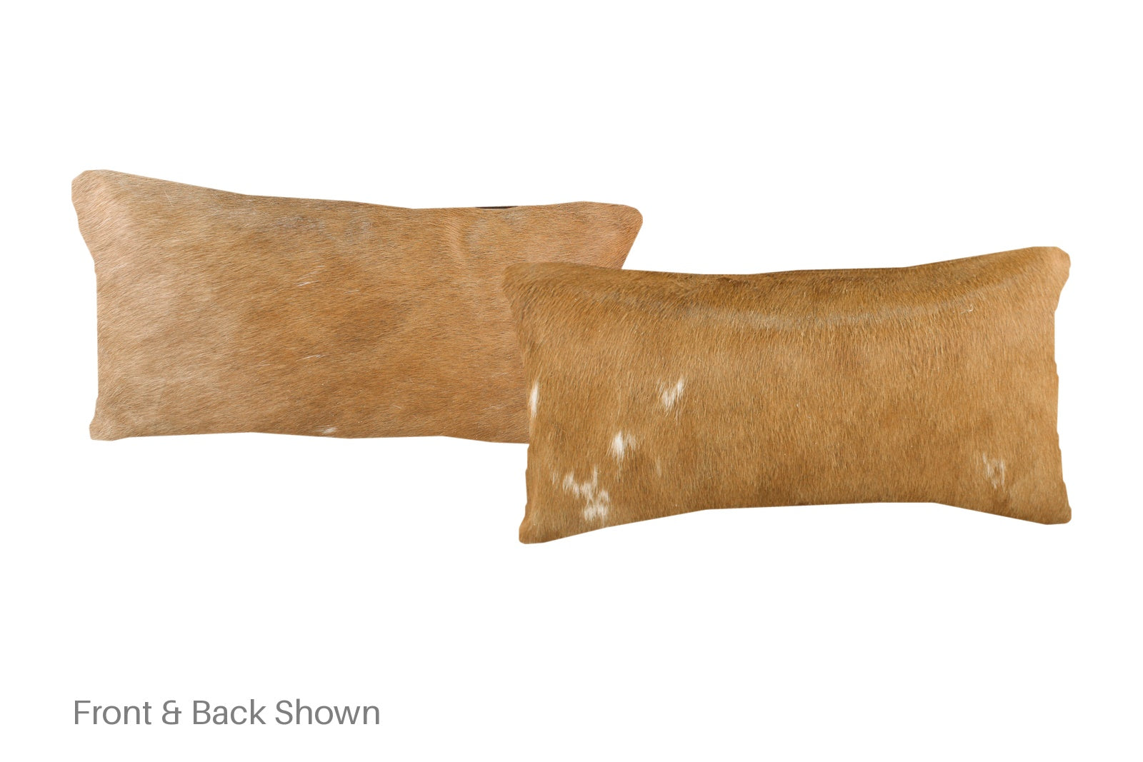 Solid Brown Cowhide Pillow #A52023