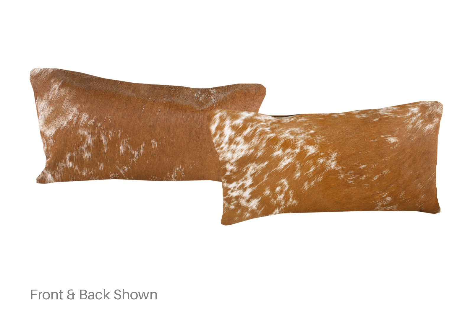 Salt and Pepper Brown Cowhide Pillow #A52024