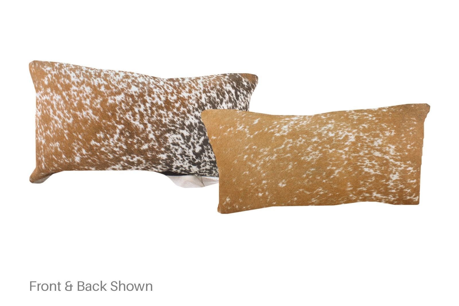Salt and Pepper Brown Cowhide Pillow #A52025