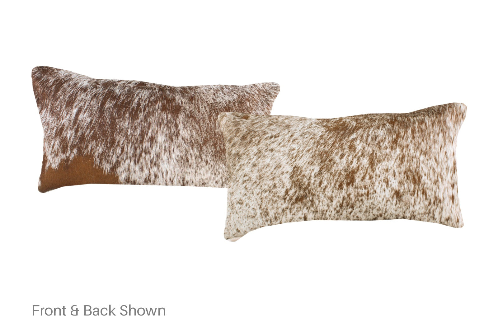 Salt and Pepper Brown Cowhide Pillow #A52026