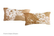 Salt and Pepper Brown Cowhide Pillow 12x22 #A52030 by Hudson Hides