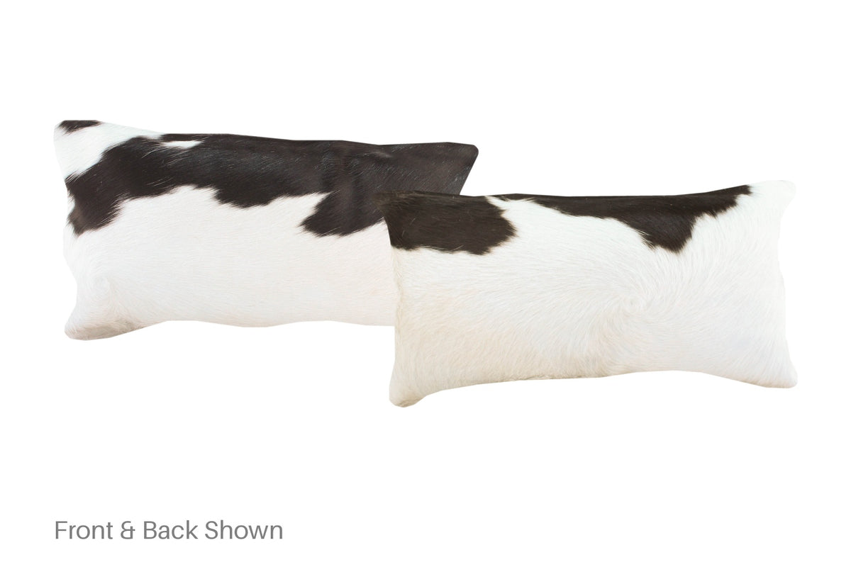 Black and White Cowhide Pillow #A52032
