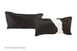 Black and White Cowhide Pillow 12x22 #A52033 by Hudson Hides