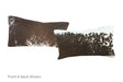 Salt and Pepper Brown Cowhide Pillow 12x22 #A52034 by Hudson Hides