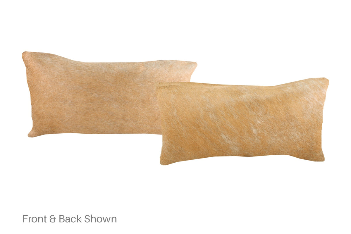 Beige Cowhide Pillow #A52037