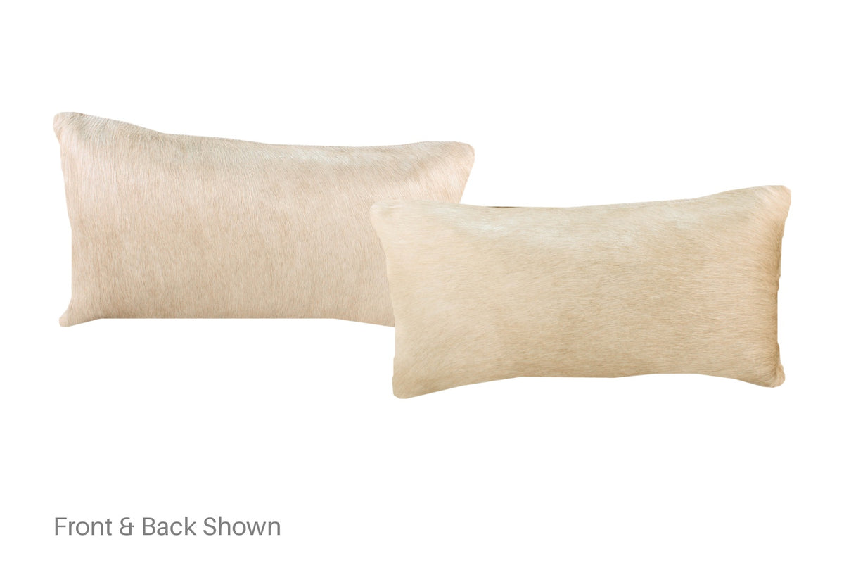 Champagne Cowhide Pillow #A52046