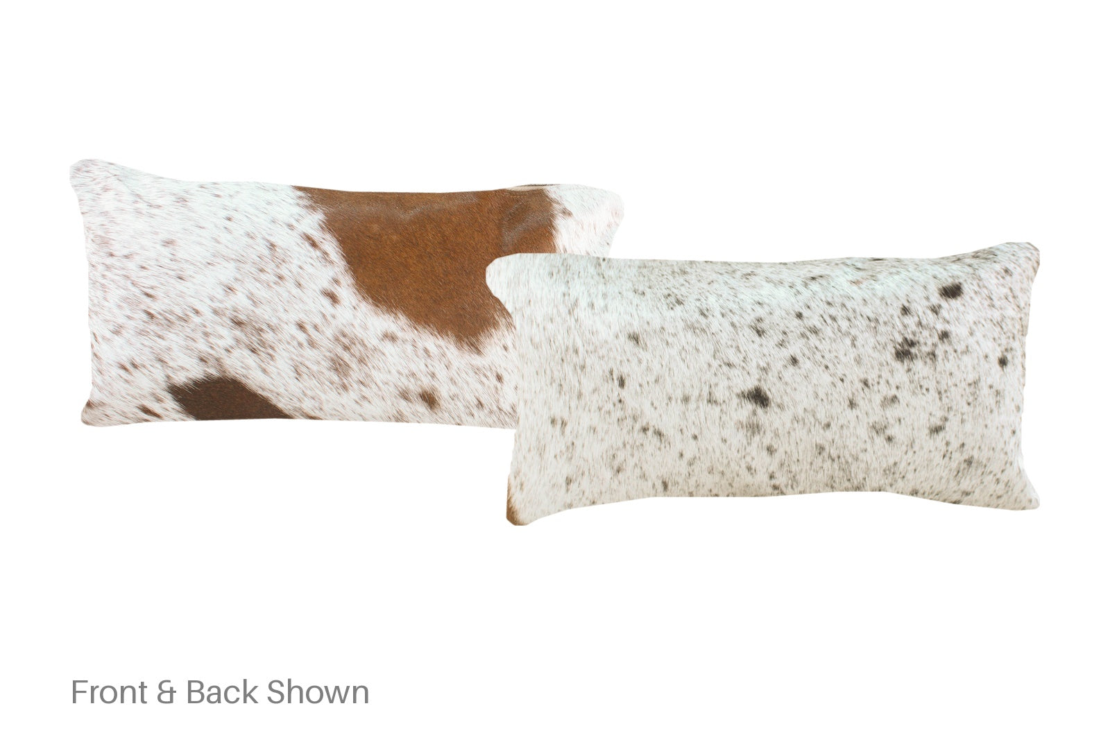 Salt and Pepper Brown Cowhide Pillow #A52049