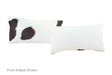 Black and White Cowhide Pillow 12x22 #A52050 by Hudson Hides
