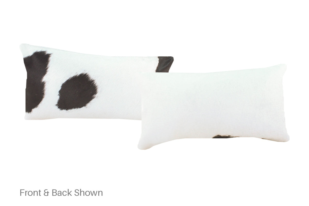 Black and White Cowhide Pillow #A52050
