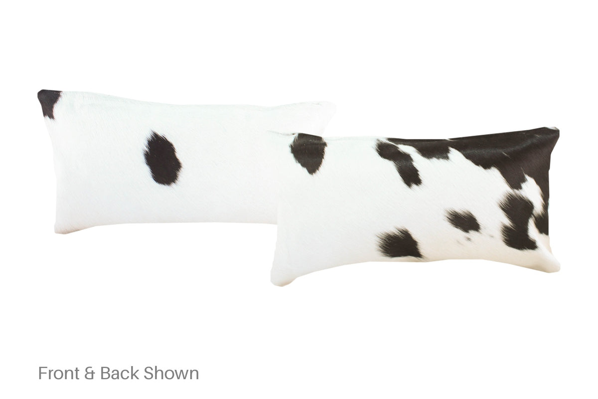 Black and White Cowhide Pillow #A52051