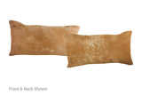 Solid Brown Cowhide Pillow 12x22 #A52053 by Hudson Hides