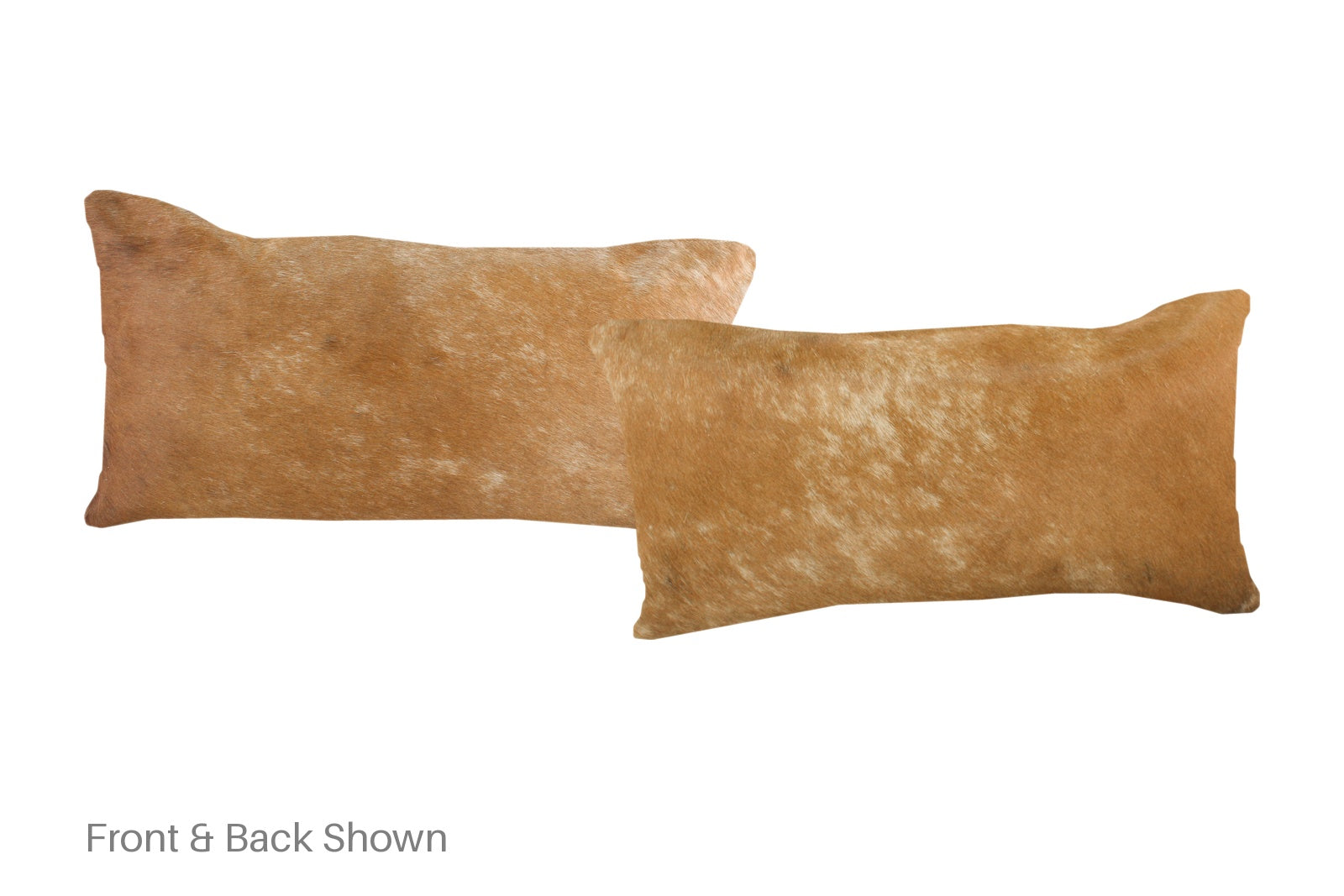 Solid Brown Cowhide Pillow #A52053