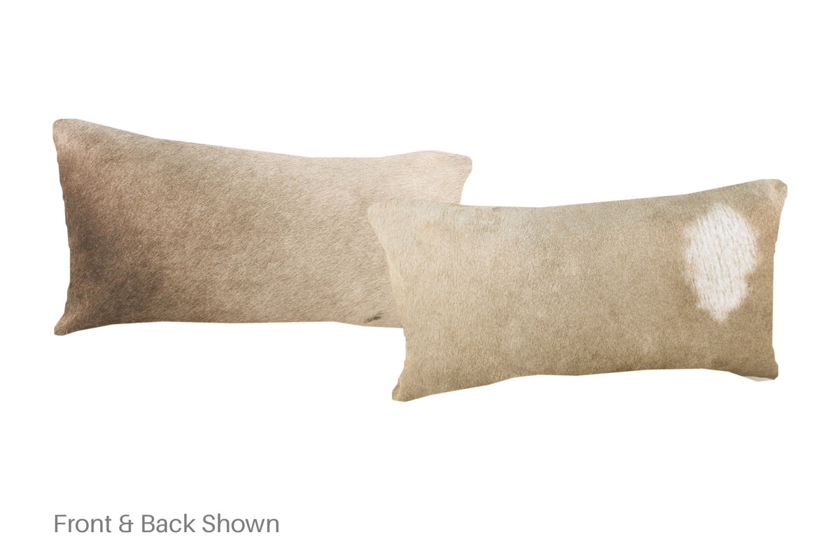 Champagne Cowhide Pillow #A52062
