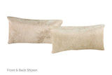 Champagne Cowhide Pillow 12x22 #A52064 by Hudson Hides
