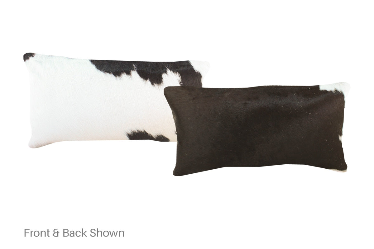 Black and White Cowhide Pillow #A52067