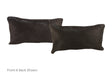 Solid Black Cowhide Pillow 12x22 #A52077 by Hudson Hides