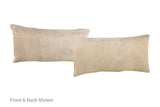 Champagne Cowhide Pillow 12x22 #A52078 by Hudson Hides