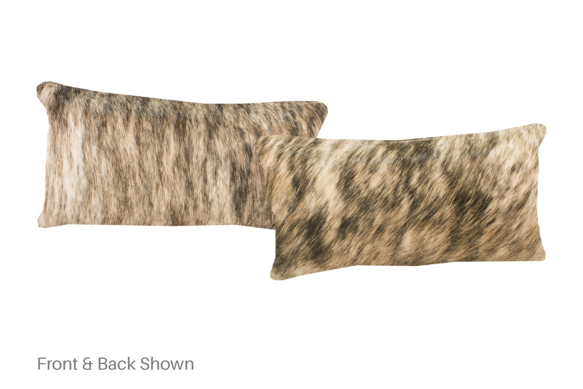 Light Brindle Cowhide Pillow #A52112