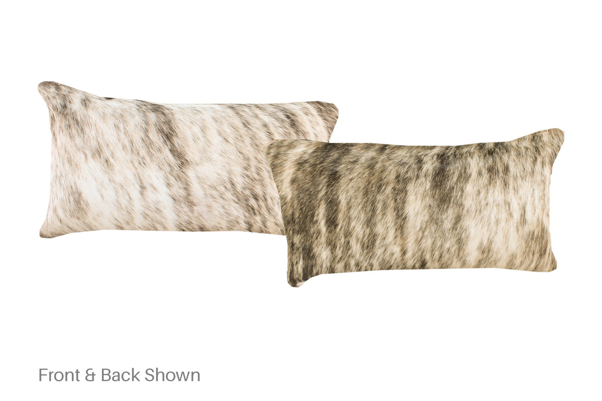 Light Brindle Cowhide Pillow #A52118