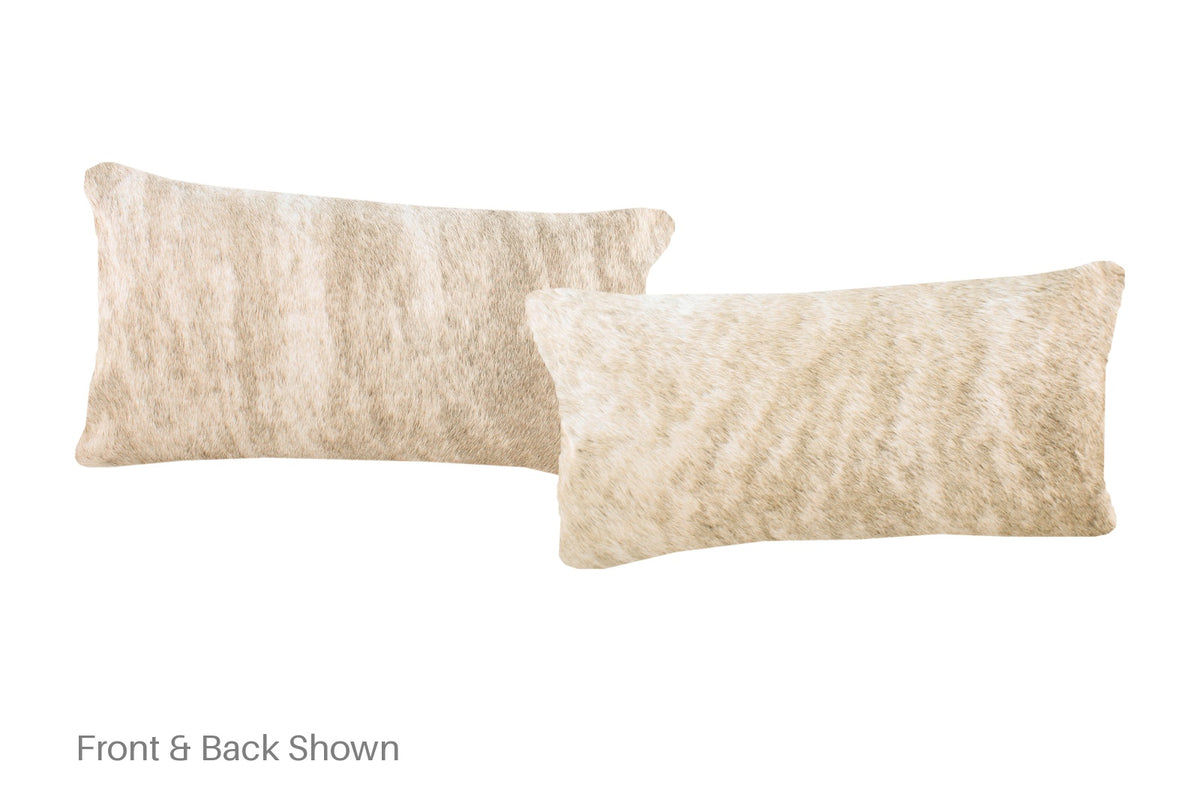 Light Brindle Cowhide Pillow #A52123