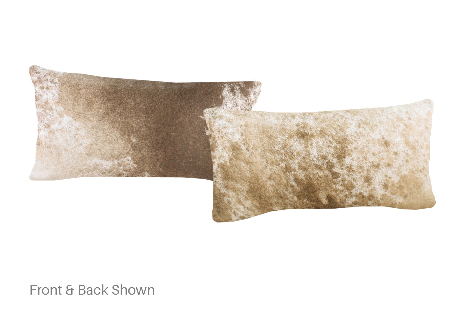 Salt and Pepper Brown Cowhide Pillow #A52146
