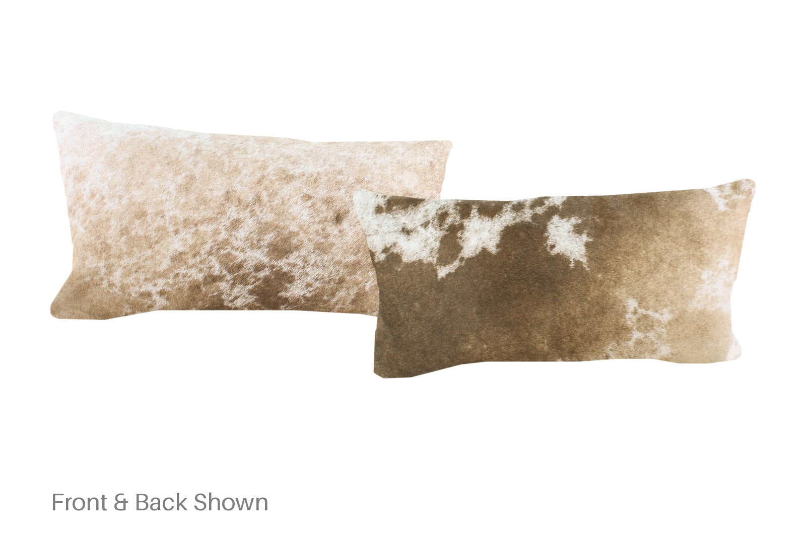 Salt and Pepper Brown Cowhide Pillow #A52149