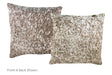 Salt and Pepper Brown Cowhide Pillow 16x16 #A52174 by Hudson Hides