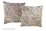 Salt and Pepper Brown Cowhide Pillow 16x16 #A52174 by Hudson Hides