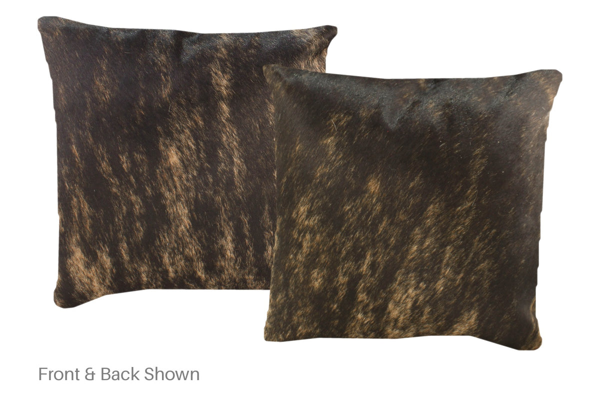 Dark Brindle Cowhide Pillow #A52177
