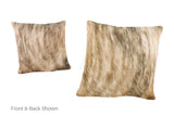 Light Brindle Cowhide Pillow 16x16 #A52178 by Hudson Hides