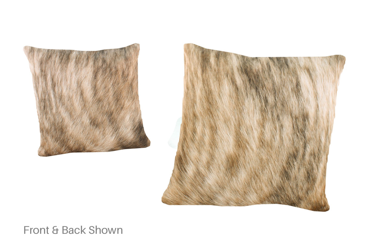 Light Brindle Cowhide Pillow #A52178