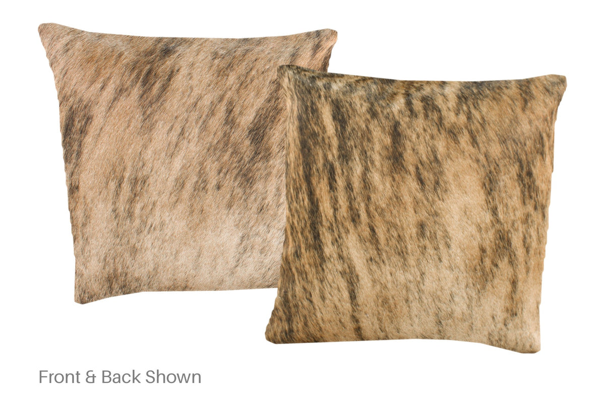 Light Brindle Cowhide Pillow #A52179