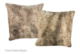 Light Brindle Cowhide Pillow 16x16 #A52181 by Hudson Hides