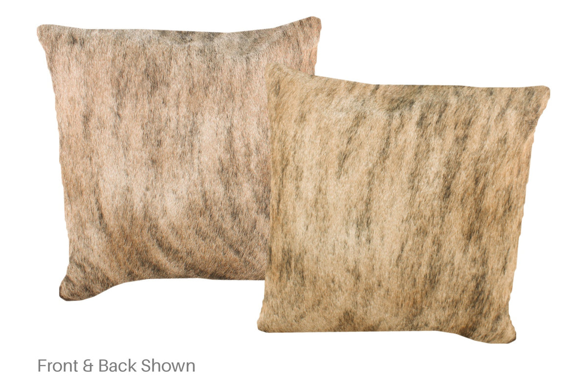 Light Brindle Cowhide Pillow #A52182