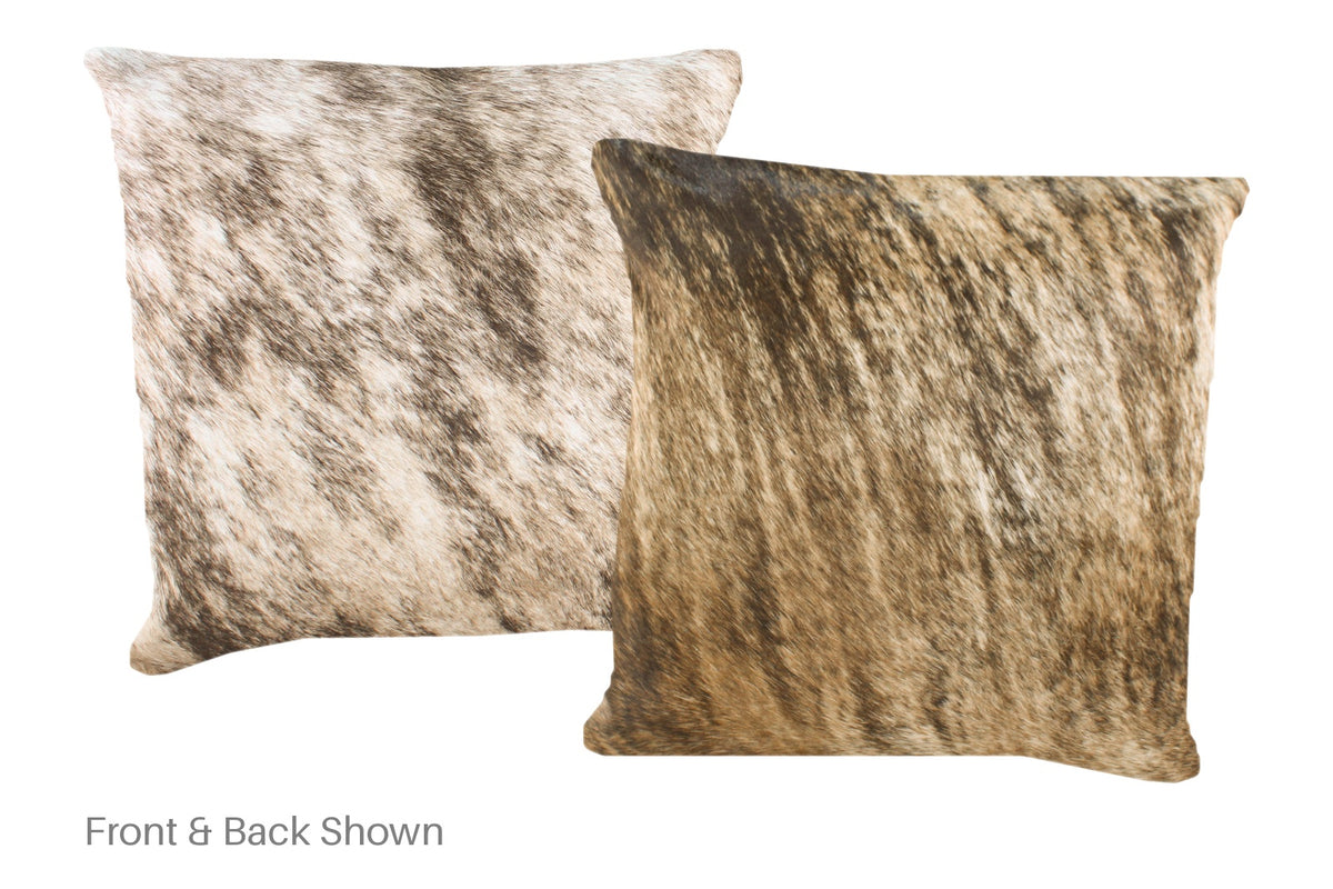 Light Brindle Cowhide Pillow #A52183