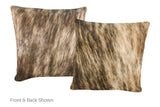 Light Brindle Cowhide Pillow 16x16 #A52186 by Hudson Hides